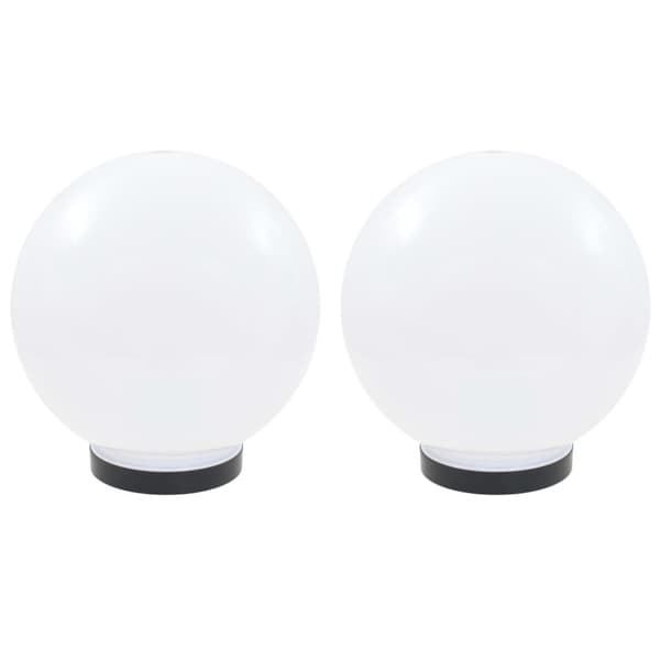 Globlampa LED set 2 st sfäriska 25 cm PMMA