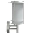 Miniatyrbild 5 av 7: Utomhusvägglampa 2 st silver rostfritt stål