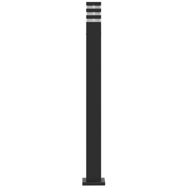 Utomhusgolvlampa svart 110 cm aluminium