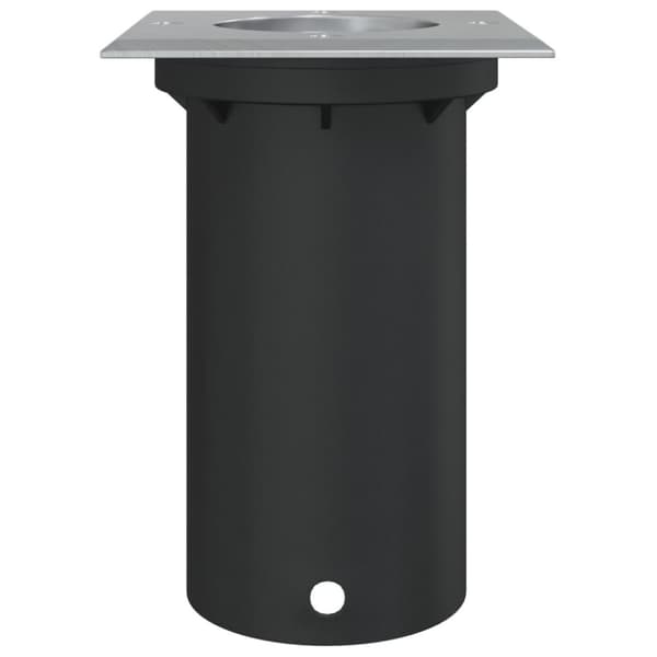 Marklampa för utomhusbruk kvadrat svart 10,5x10,5cm aluminium