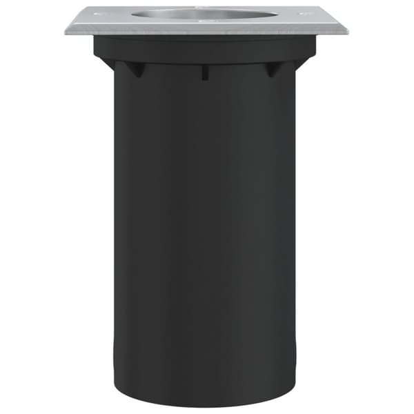 Marklampa för utomhusbruk kvadrat svart 10,5x10,5cm aluminium