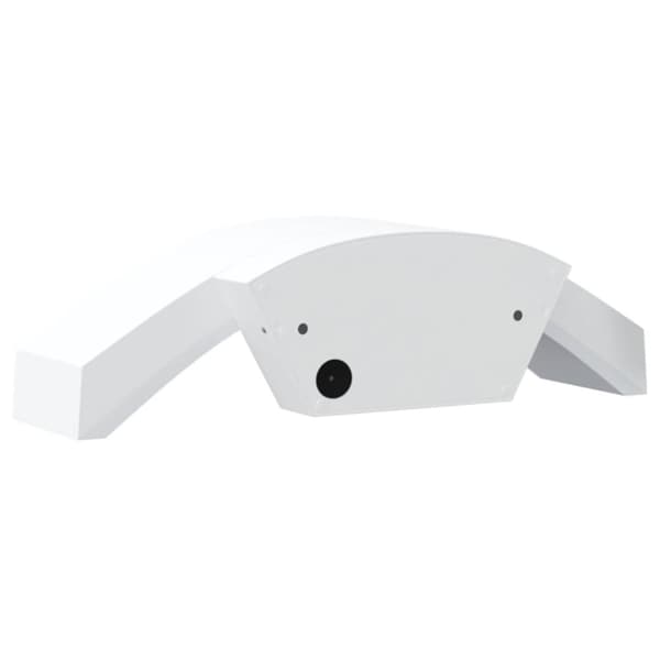 Utomhusvägglampor LED 2 st vit gjuten aluminium