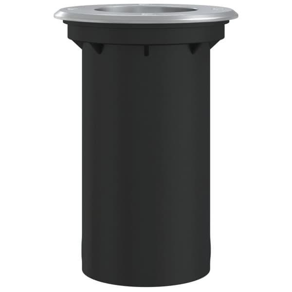 nedgravningsspot 10,5x10,5 cm rund trykstøbt aluminium sort