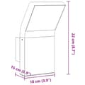 Miniatyrbillede 9 af 9: udendørs LED-væglampe trykstøbt aluminium sort