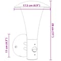 Miniatyrbild 7 av 7: Utomhusvägglampa med sensor svart rostfritt stål