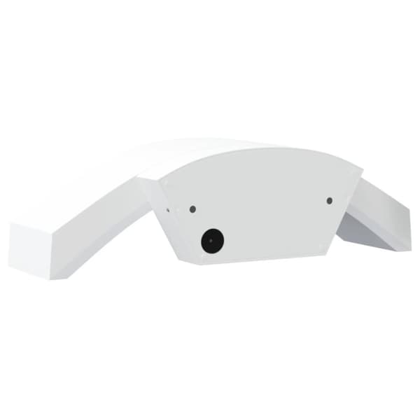Utomhusvägglampa LED med sensor vit gjuten aluminium