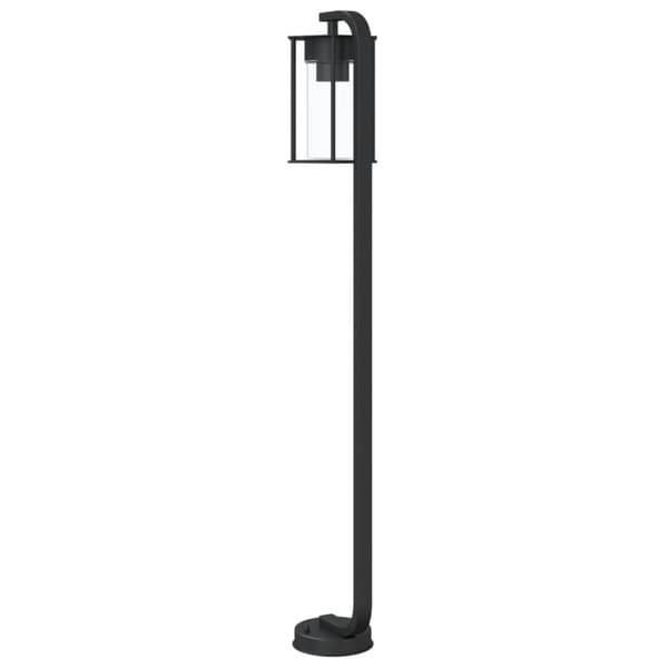 Utomhusgolvlampa svart 100 cm rostfritt stål