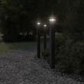 Miniatyrbillede 3 af 7: udendørs standerlamper 3 stk. stikkontakt 110 cm aluminium sort