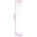 Miniatyrbillede 7 af 7: udendørs standerlamper 3 stk. stikkontakt 110 cm aluminium sort