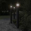 Miniatyrbillede 1 af 7: udendørs standerlamper 3 stk. stikkontakt 110 cm aluminium sort