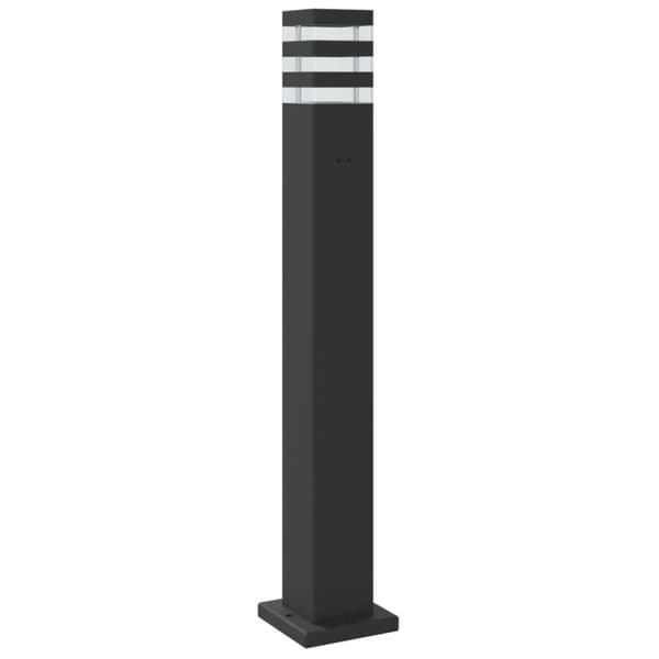 udendørs standerlamper 3 stk. 80 cm aluminium sort