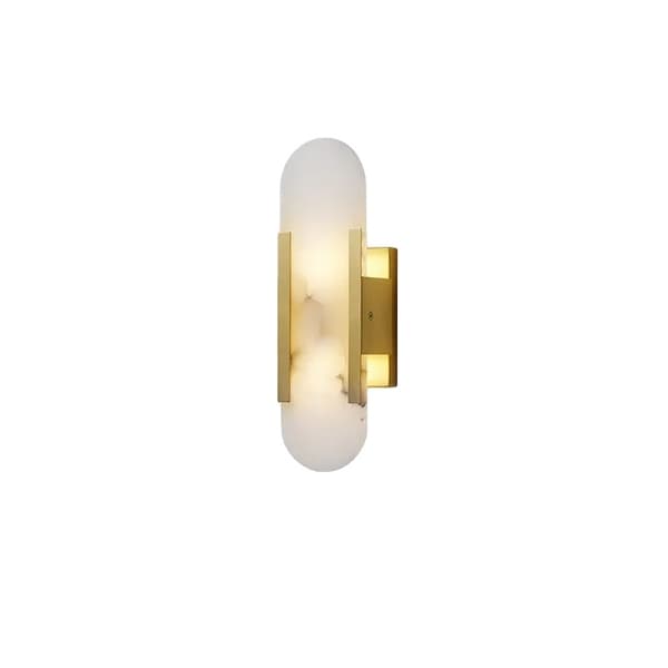 LED-marmoriseinävalaisin, kestävä kuparirakenne, lämmin valaistusilmapiiri,lämmin valo, Dia11cm valkoinen