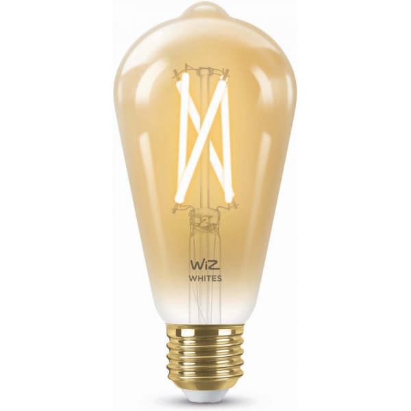 WiZ älylamppu, E27, meripihkan sävyinen lasi - valkoisen valon sävyt, Wi-Fi, 2000-5000 K, 640 lm