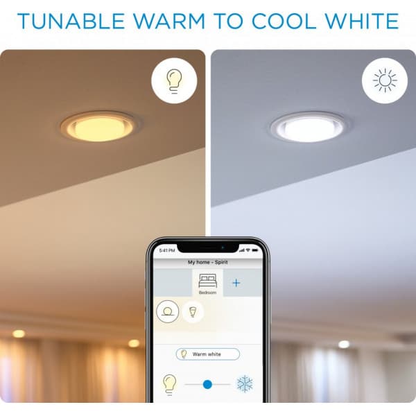 WiZ smartlampa, E27, vita ljusnyanser, Wi-Fi, 2700-6500 K, 806 lm