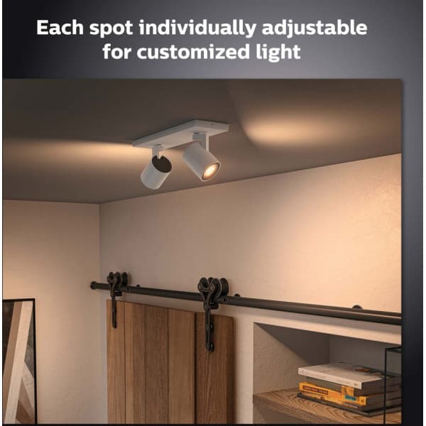 Philips Hue Runner hvid ambiance -smart spotlights, 2-delt, hvid, BT, 2 x 4,2 W
