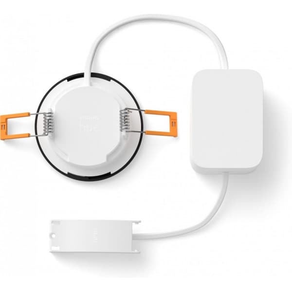Philips Hue Slim Recessed Light S - indbygget spotlights, 90 mm, sort