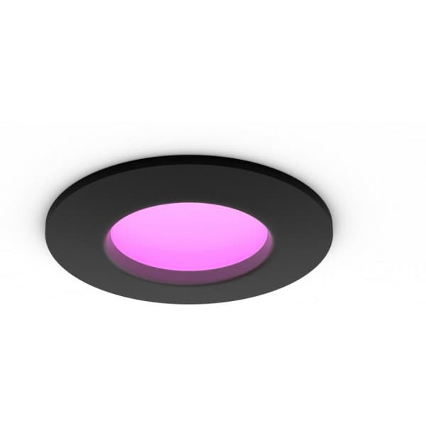Philips Hue Slim Recessed Light S - indbygget spotlights, 90 mm, sort