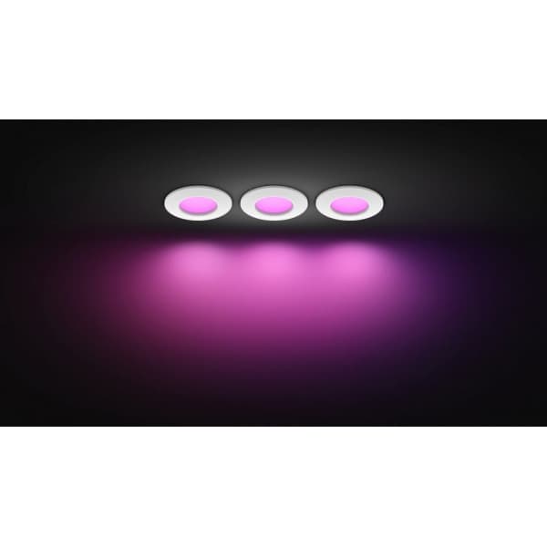 Philips Hue Slim Indbygget Spotlys S - indbygget spotlight, 90 mm, hvid, 3 stk