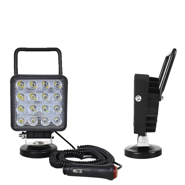 LED Työvalo, 48W Teho, IP67 Vesitiivis,2 kpl Spot Beam