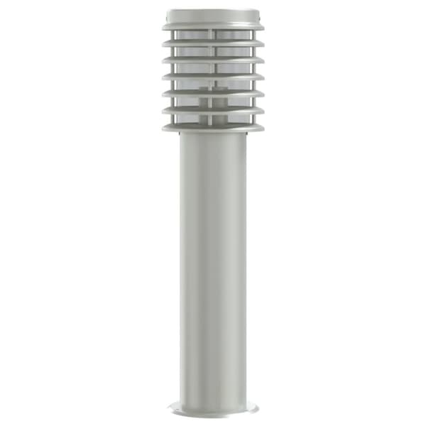 Utomhusgolvlampor 3 st silver 60 cm rostfritt stål
