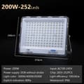 Miniatyrbillede 2 af 2: LED Flomlys, 200W Effekt, IP66 Vandtæt,200W