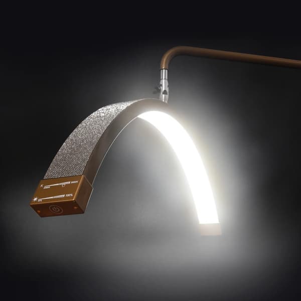 LED Halvmåne Lys, Justerbar Vinkel, To-farvet Temperatur 3200K-5600K,Lyserød
