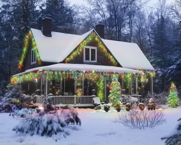 200 LED ljusridå - flerfärgad - applikationsstyrd