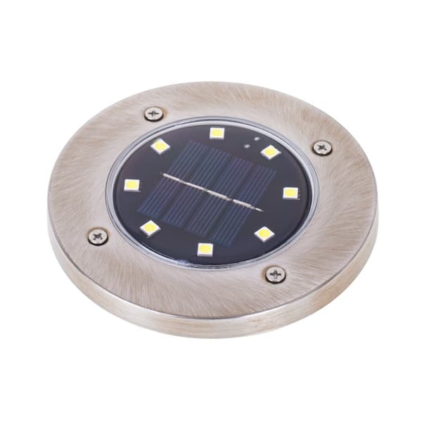 Havejord solcellelamper, 8LED, 4 stk. varm hvid