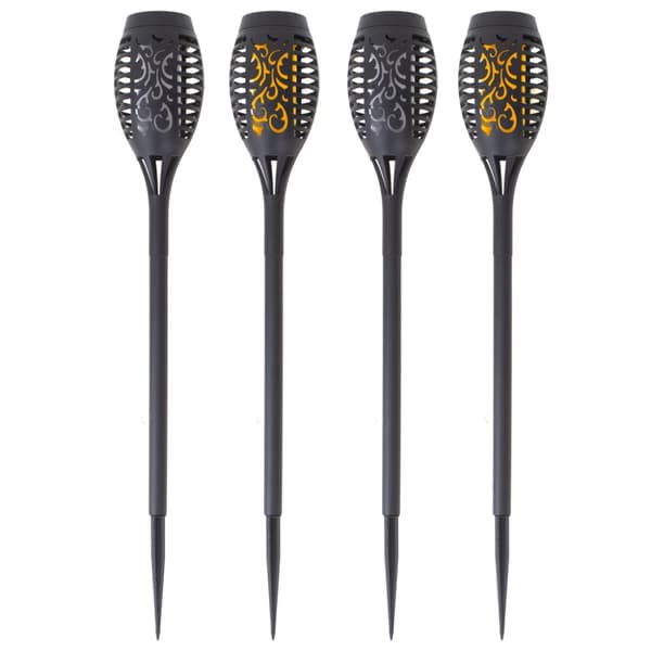 Aurinkolamput puutarha taskulamput 12LED 4 kpl.