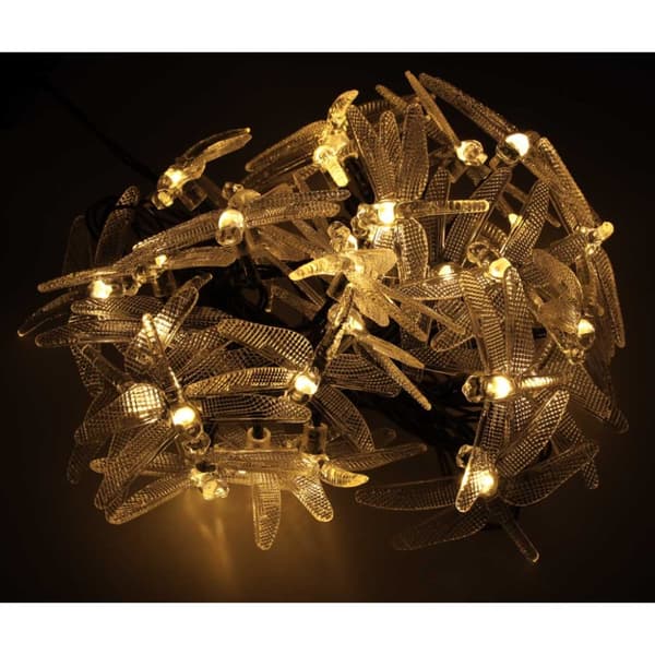 Solar havelamper, guldsmede, 6,5 m, 30 LED, varm hvid