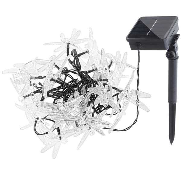Solar havelamper, guldsmede, 6,5 m, 30 LED, varm hvid