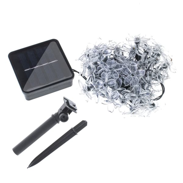 Solar blomsterhavelys 7m 50LED multicolor