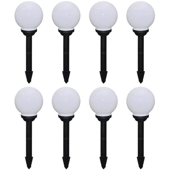 Utomhuslampor 8 st LED 15 cm med markspett