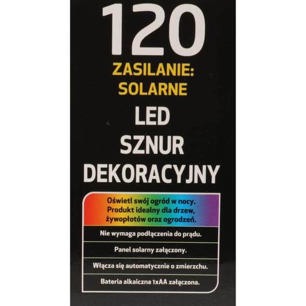 Julgransbelysning Solary 120 LED Multicolor för trädgårdsbelysning