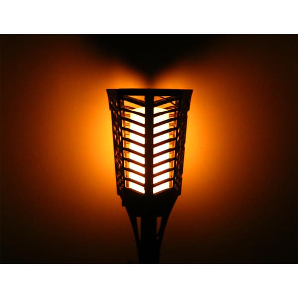 Lätt att använda Goliata solarlampa i svart, resistent mot väderförhållanden