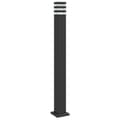 Miniatyrbild 2 av 7: Utomhusgolvlampa med eluttag svart 110 cm aluminium