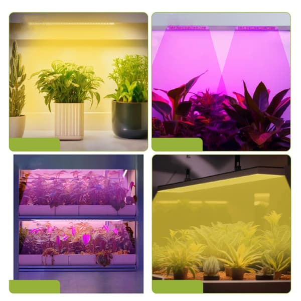 LED-plantebelysning med 1 panel og 4-trins lysdæmper