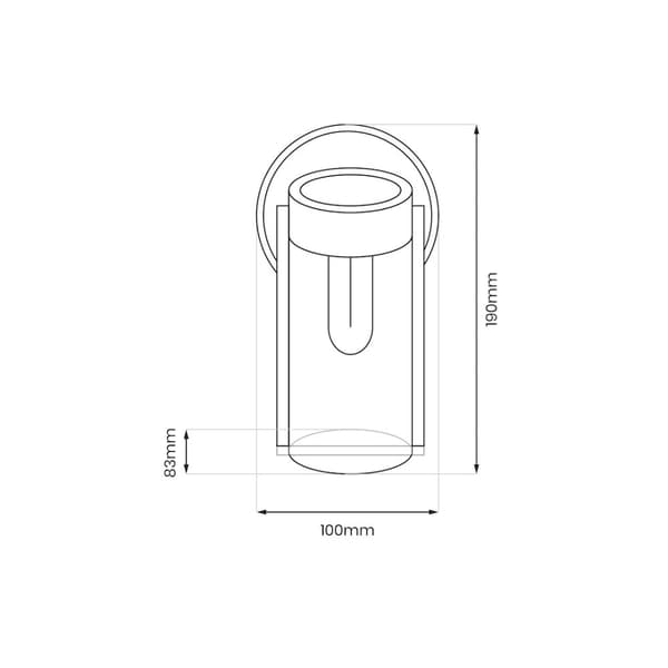 Vivi 3000K Solar Væglampe