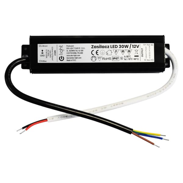 LED STRÖMFÖRSÖRJNING 30W IP67