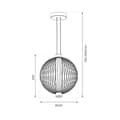 Miniatyrbillede 5 af 6: KYOTO 39W LED pendel, diameter 54cm