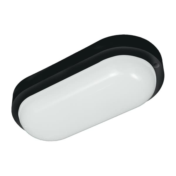 Davo Oval 8W 4000K IP64 Black Channel Fixture