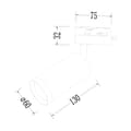 Miniatyrbild 4 av 5: Mica Track Gold 1xGU10 Fixtur