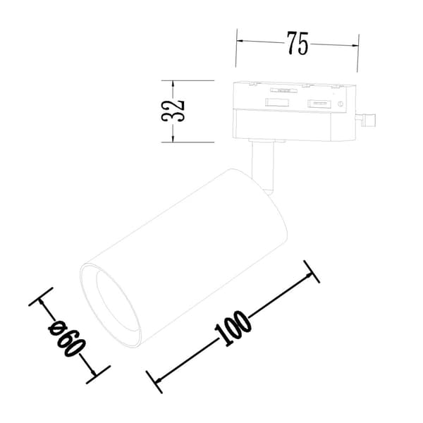 Pibe Track Fixture Gold 1xGU10