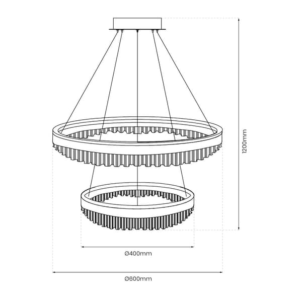 PRECIOSA 85W LED pendel