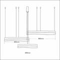 Miniatyrbild 4 av 5: PRECIOSA 158W LED pendellampa