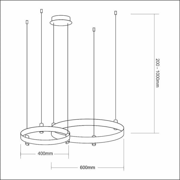 Hængelampe ELEGANCE 72W LED