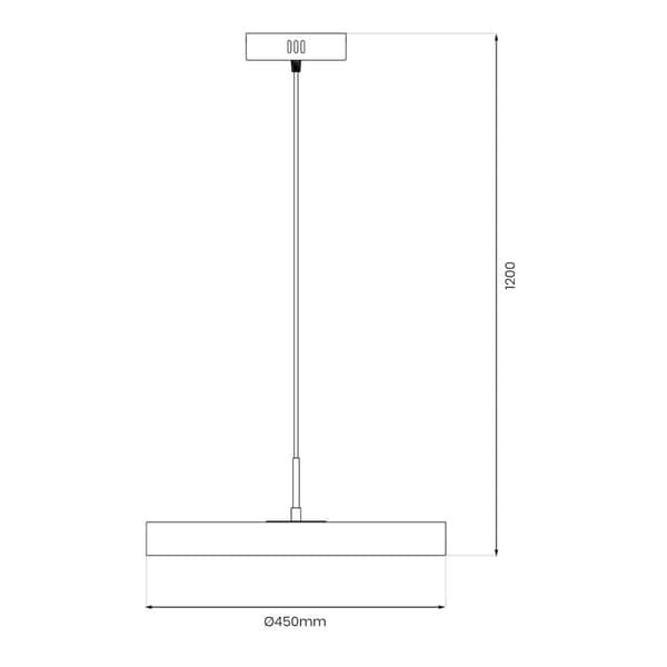 DISC 38W LED pendel