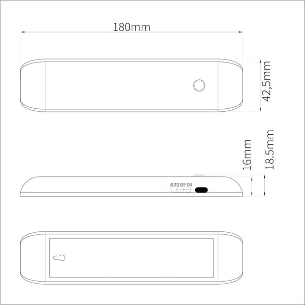 Underskåpslampa Seb 4000K 18cm