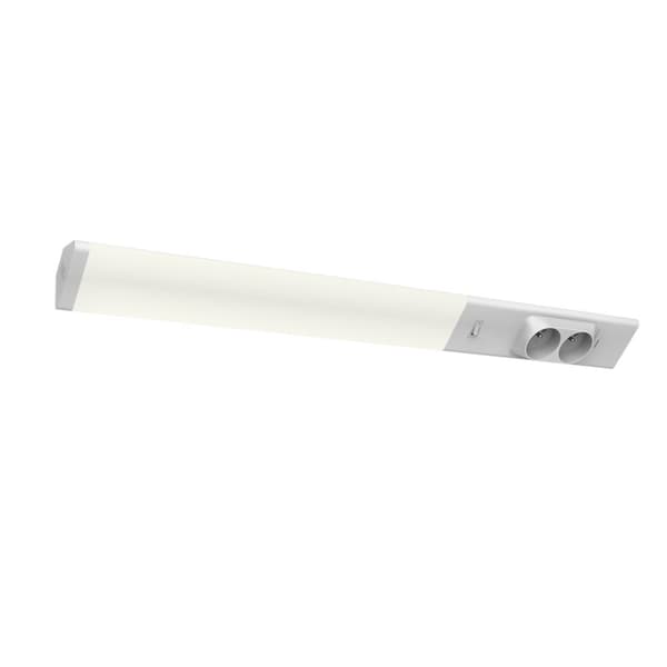 Dobbelt underskabslampe 18W 4000K + 230V fatninger