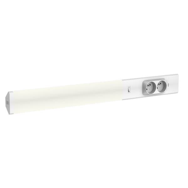 Dobbelt underskabslampe 18W 4000K + 230V fatninger